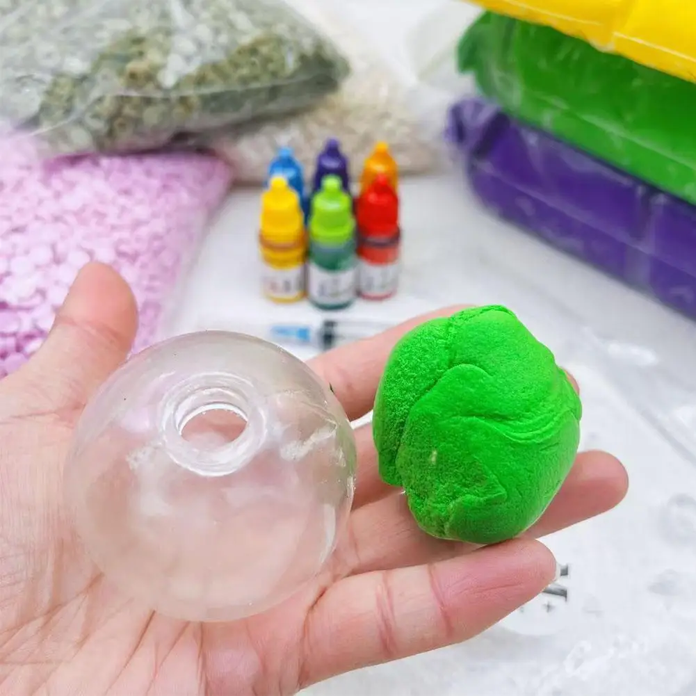 10pcs Creative Sphere Jewelry TRP Casting Molds Tools Diy Handmade Empty Ball Skin Slow Rebound Decompression Slow Rebound Toy
