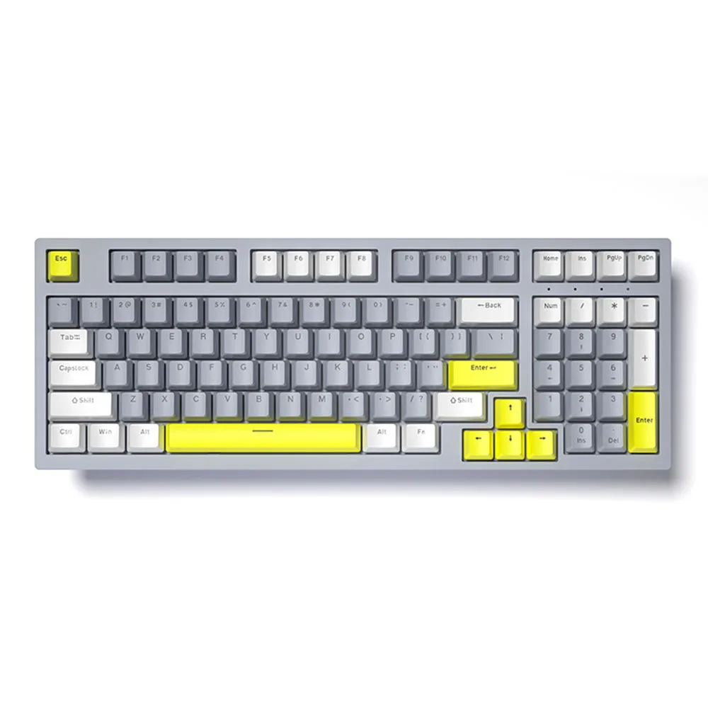 Mechanical Gaming Keyboard  Hot-Swappable Switches, RGB Backlit, Detachable USB-C, for Work & Play