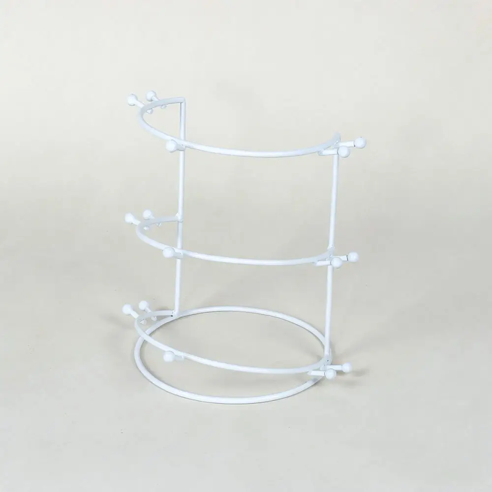 Iron Crown Display Stand Gold Headband Organizer Rack Bridal Headdress Storage Holder For Jewelry Shop Counter Display