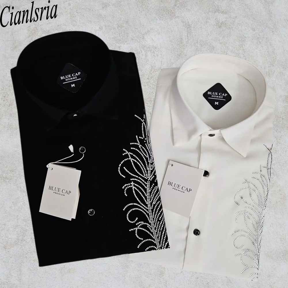 Men's Casual Button Down Shirt Long Sleeve Solid Color Cotton Blend Lightweight Business Office Work Top