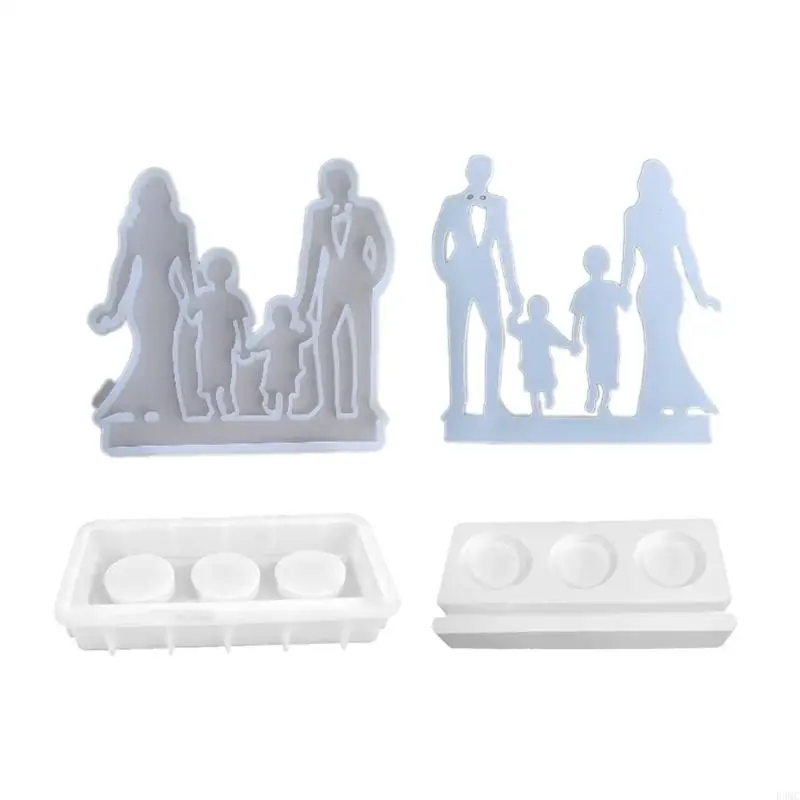 R3MC Candlestick Silicone Mold Stand Mold Family Holder Mold