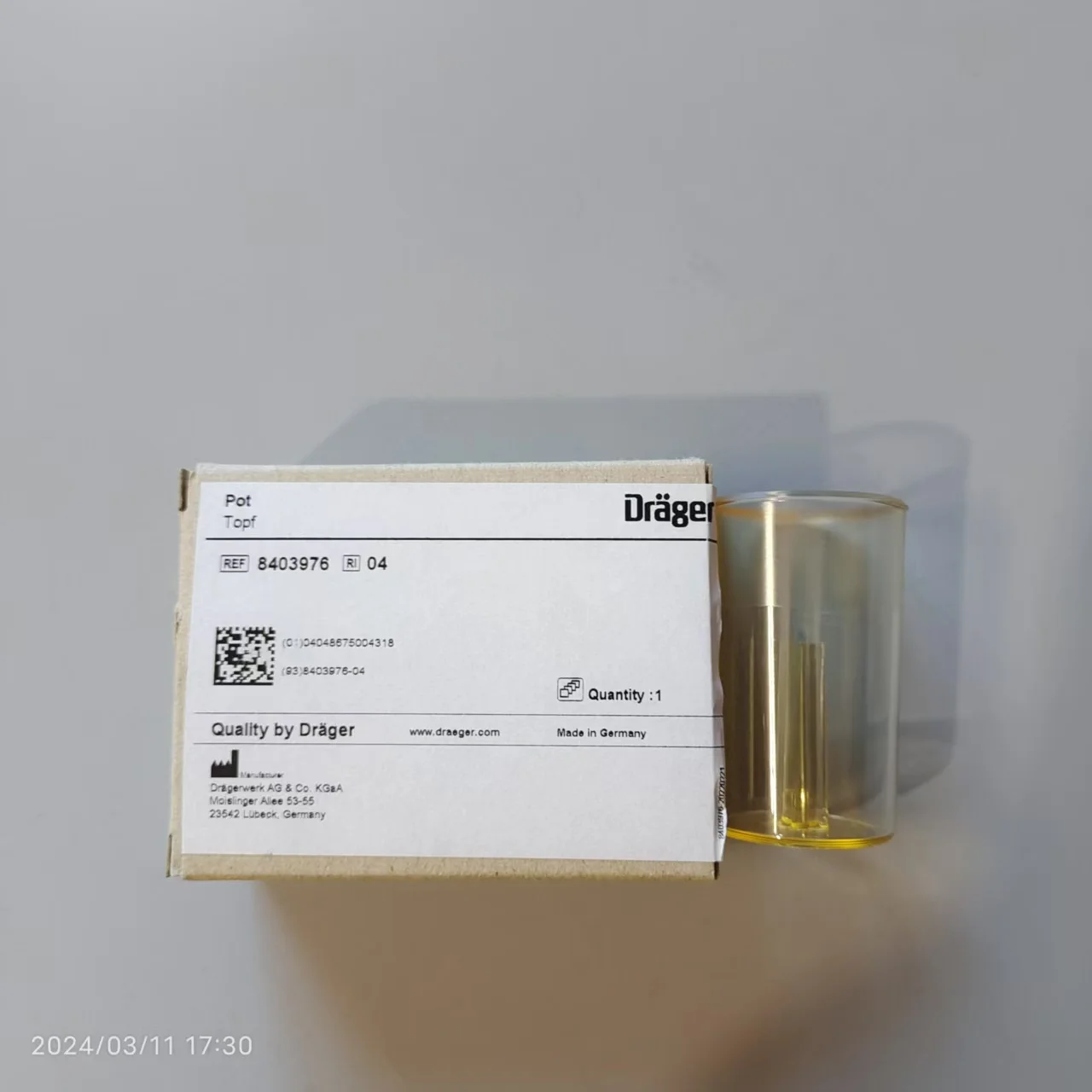 Drager Savina 8403976 Exhalation Valve Water Collection Cup