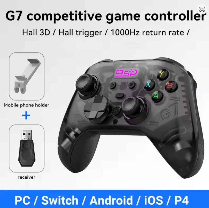G7 wireless mobile game controller Hall joystick Hall trigger upports Switch/Android/iOS/P4/PC G6 controller upgrade version