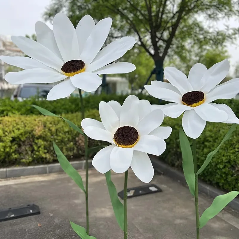 Wedding Aisle Decorations with Handmade Chrysanthemums for Window Displays