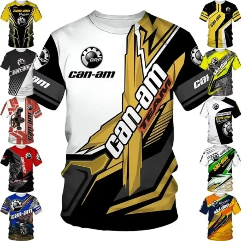 Shorts Comfortable Breathable Casual 2026 Can-Am Team BRP Racing T-Shirt 3D Printed Quick Dry Summer Outdoor Streetwear Men