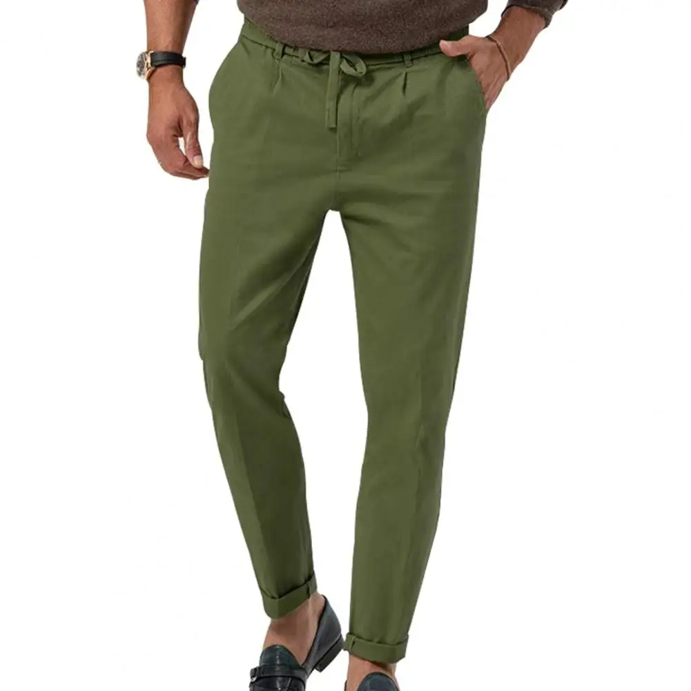 All Season Casual Pants Mens Commuter Pants Men's Relaxed Fit Trousers Breathable Straight Leg Dress Pants for Business