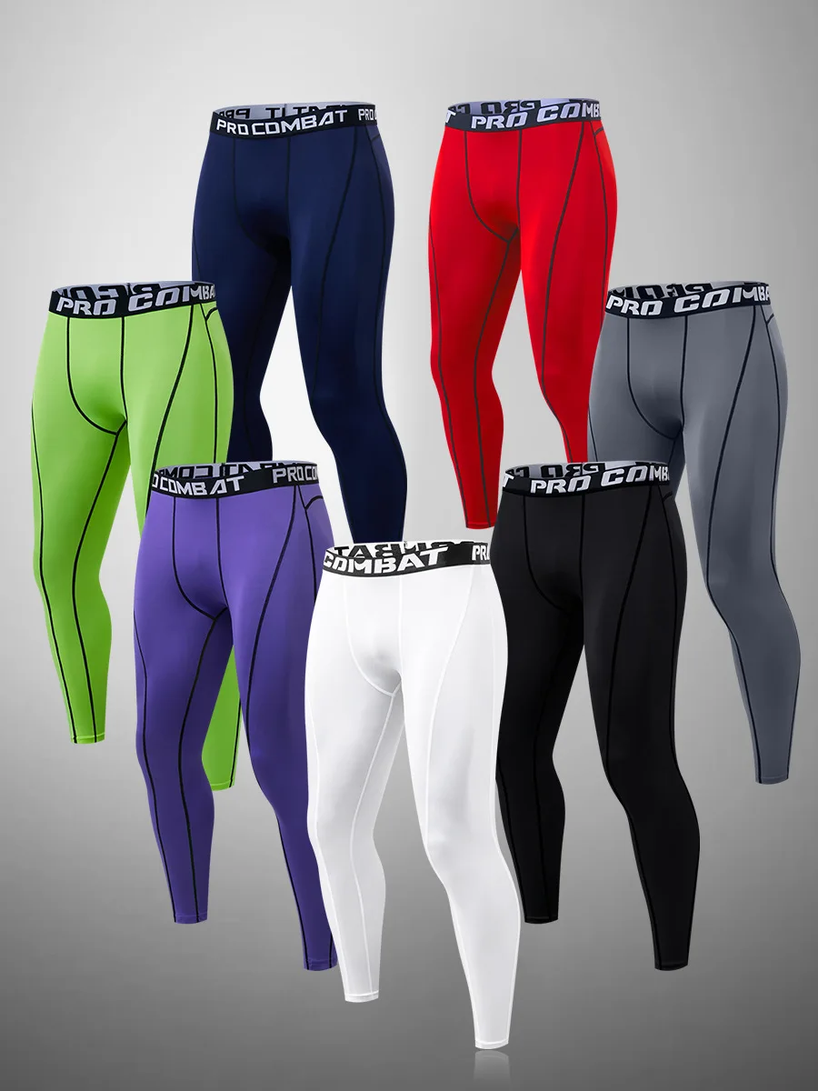 New Mens Compression Pants Quick Dry Fit Sportswear Running Tights Men Legging Fitness Training Jogging Pants Sport Gym Leggings