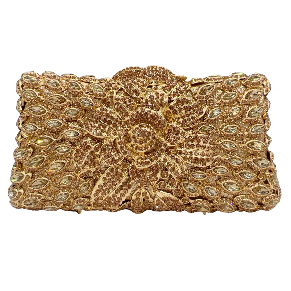 Luxury Fashion Women Emerald Green Crystal Evening Bag Party Handbag Ladies Wedding Bridal Clutch Bag