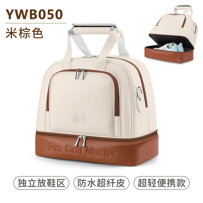 PGM Women's Golf Clothing Bag Double layered Independent Shoe Bag Lightweight Waterproof Travel Handbag