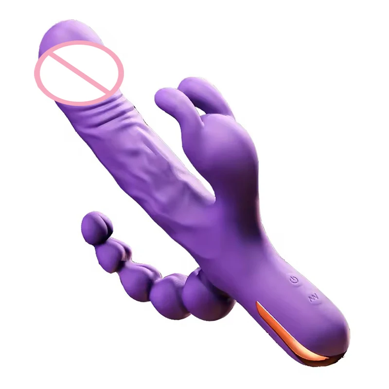 Trident Powerful Rabbit Vibrator Women G-Spot Clitoral Stimulator Vagina Nipple Massager Dildo Female Masturbator Adult Sex Toy