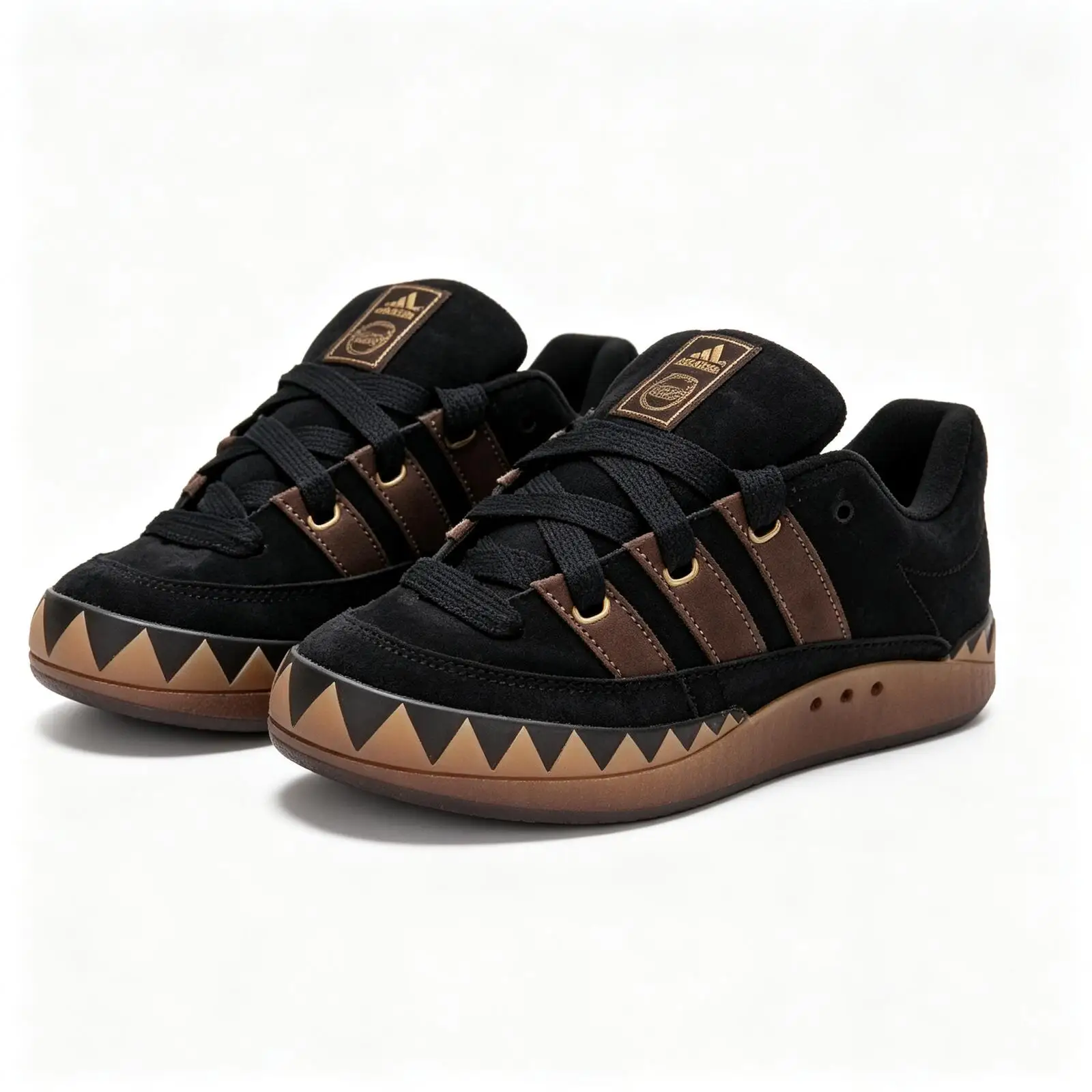 Adidas Official Authentic ADIMATIC JR8034 Men's And Women's Patchwork Low-Top Retro Sneakers Free returns