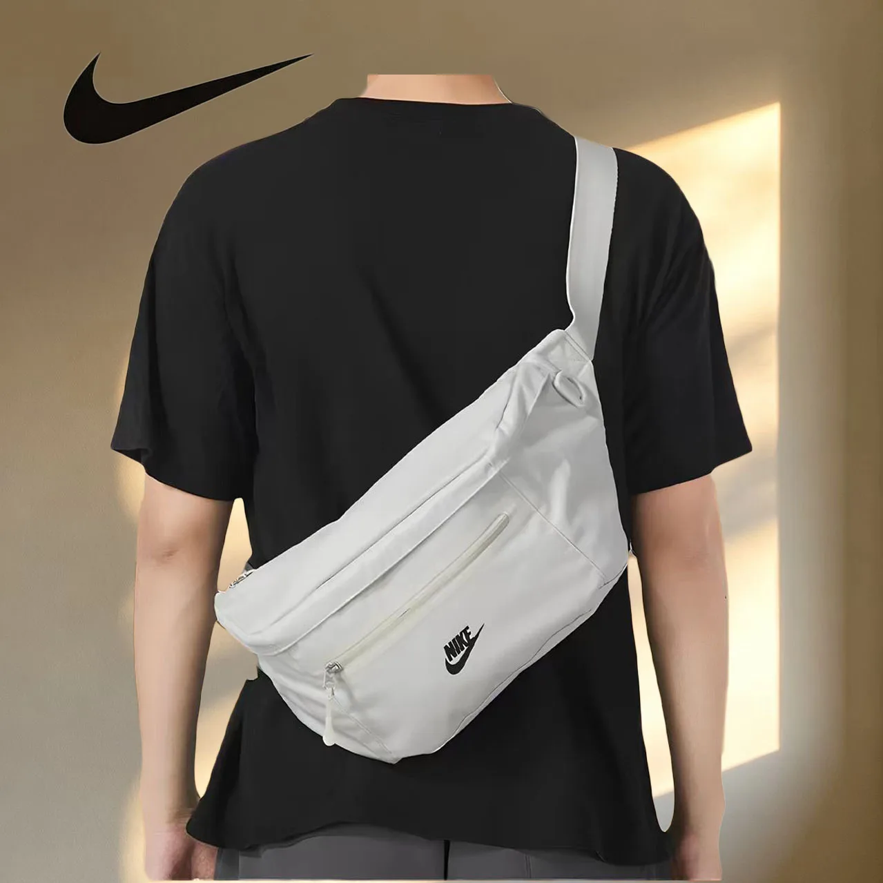 Nike Unisex Waist Pack Stylish And Distinctive Crossbody Shoulder Bag With Multiple Zippered Storage Pockets DN2556 072