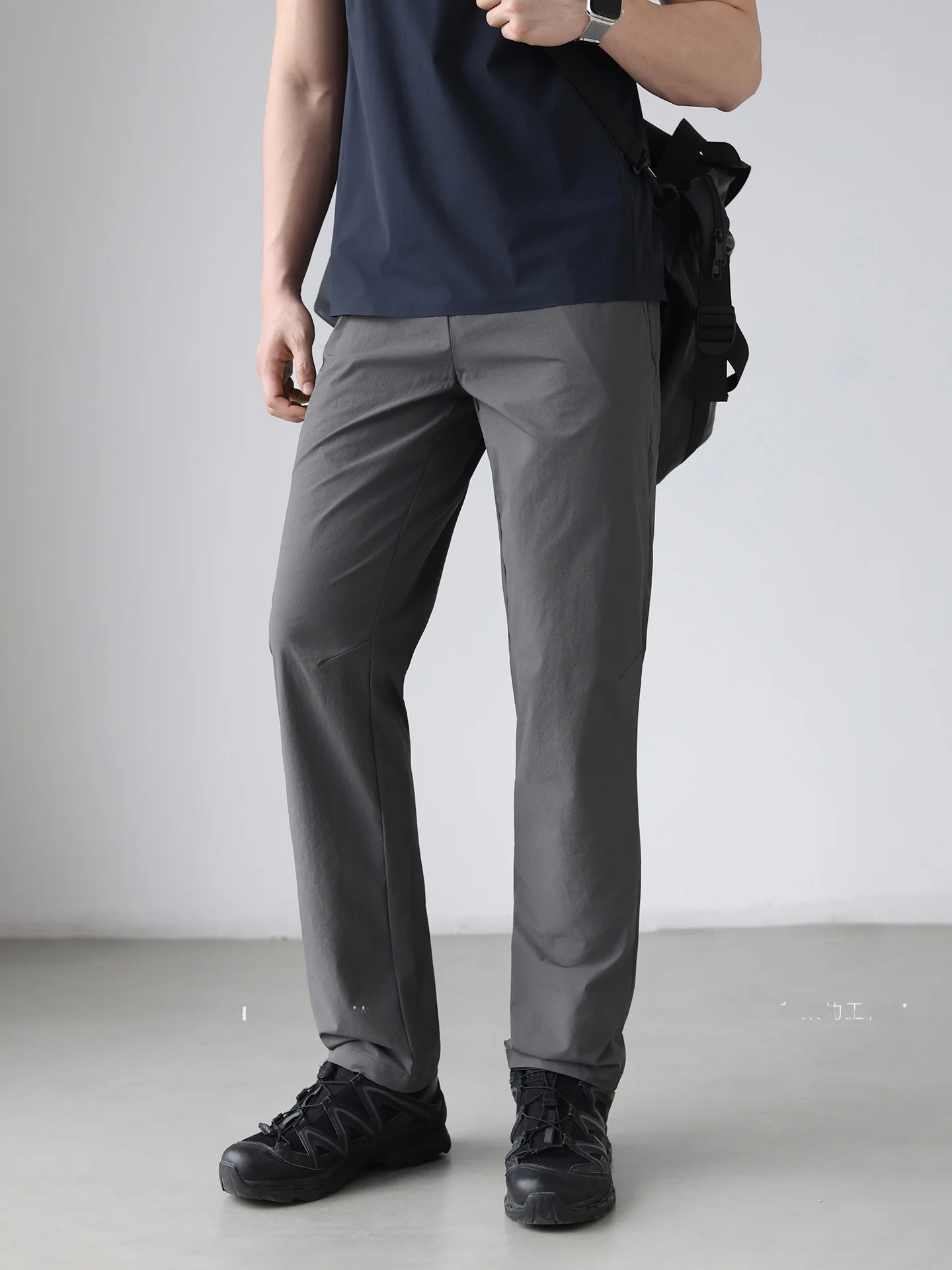 Outdoor Lightweight Mountain Series Sun Protection Elastic Waist Ice Silk Quick Dry Cone Casual Pants Men Summer City Outdoor...