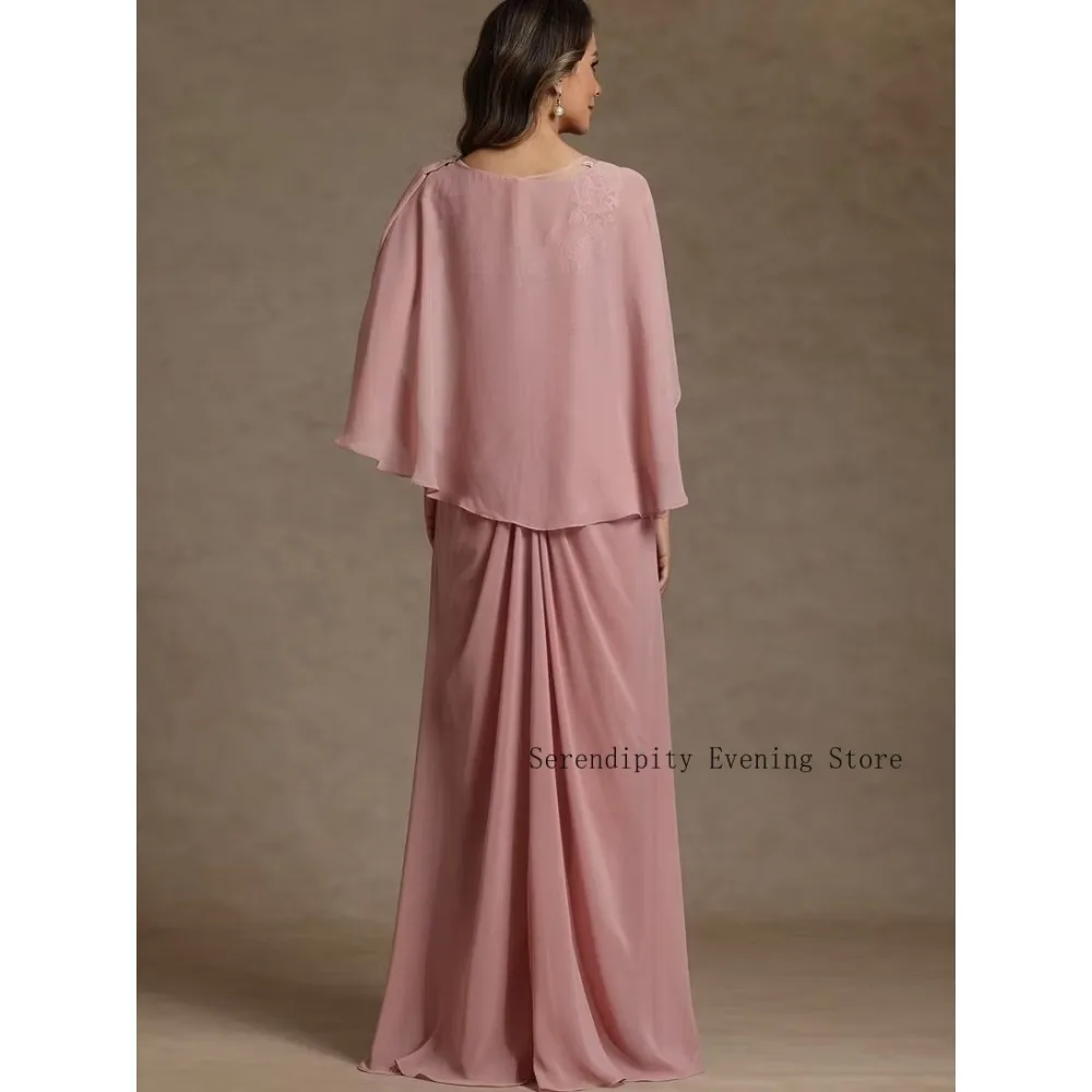 Customized A Line Mother of Birde Dresses 2026 2Pcs Set Womens Lace Pleated Wedding Party Attire Gowns Elegant Evening Dress