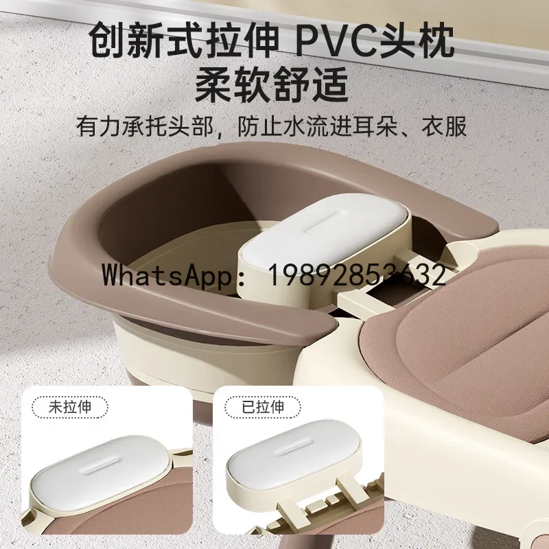 r15Washing Tool Children Hair  Recliner Baby Portable Hair Washing Bed Adult Home Foldable Hair Washing Stool