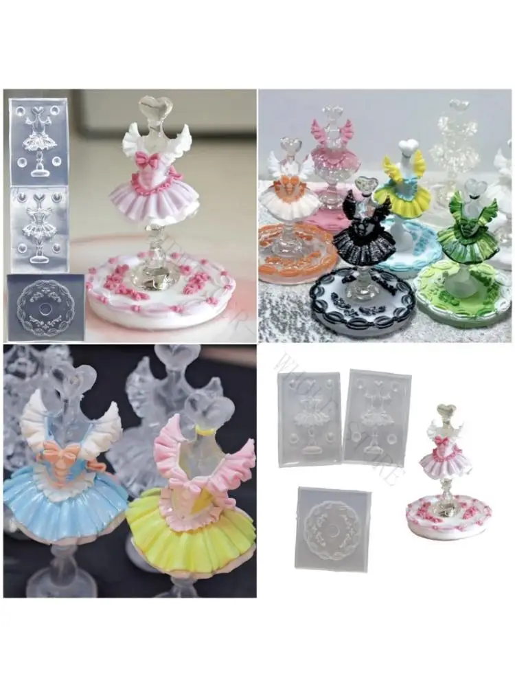 R7UF Reusable 3D Designs Mould for Creating Ballets Inspired Acrylic Artwork