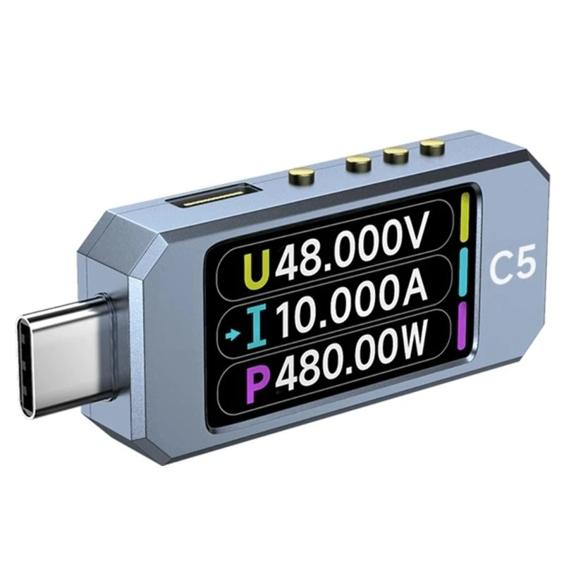 G6DD Precisions USB Type C Power Meter Tester with Capacity Recording and Ripples Analysis