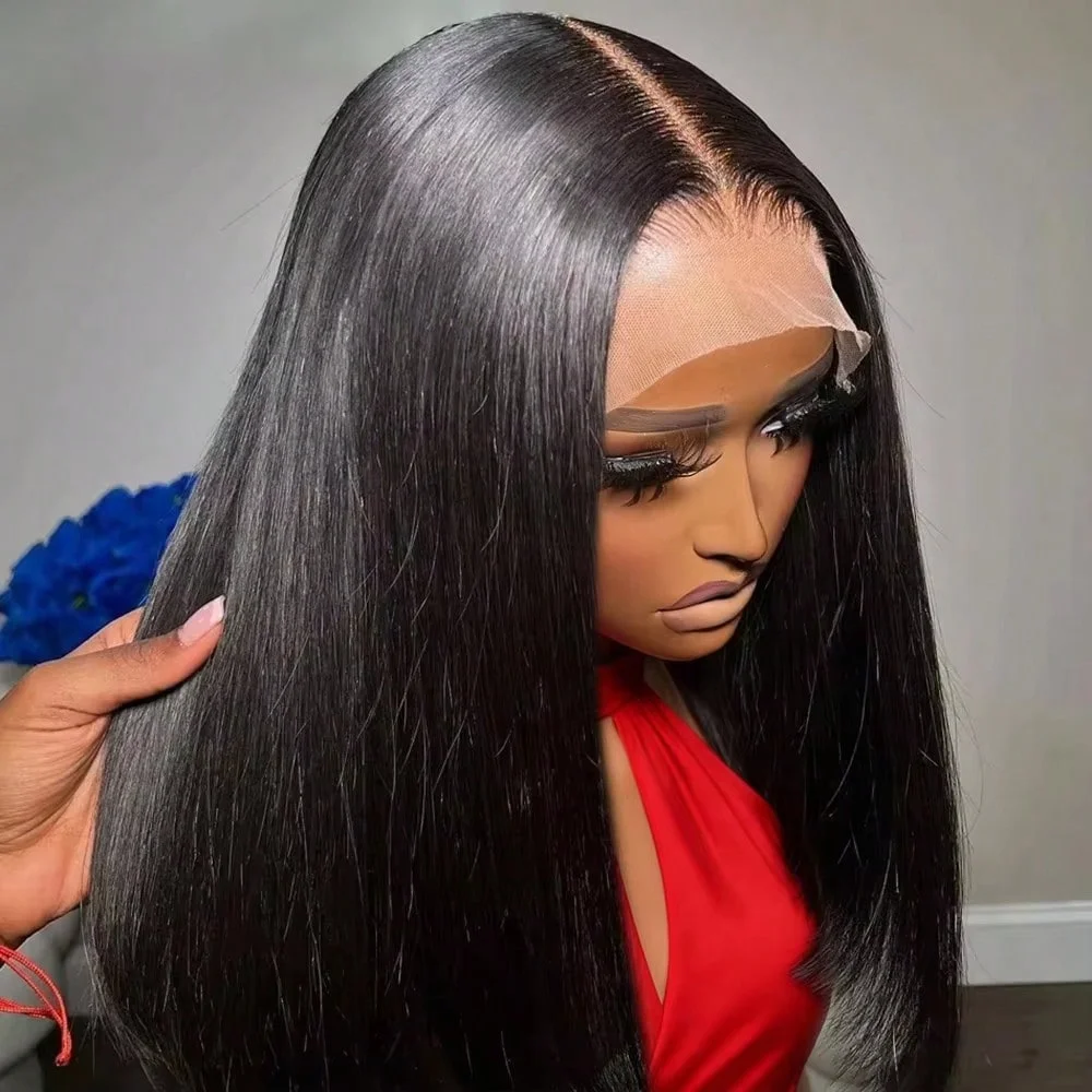 30 42Inch 13x4 13x6 HD Transparent Bone Straight Lace Front Wigs 250 Density 360 Full Lace Brazilian Human Hair Wigs For Women