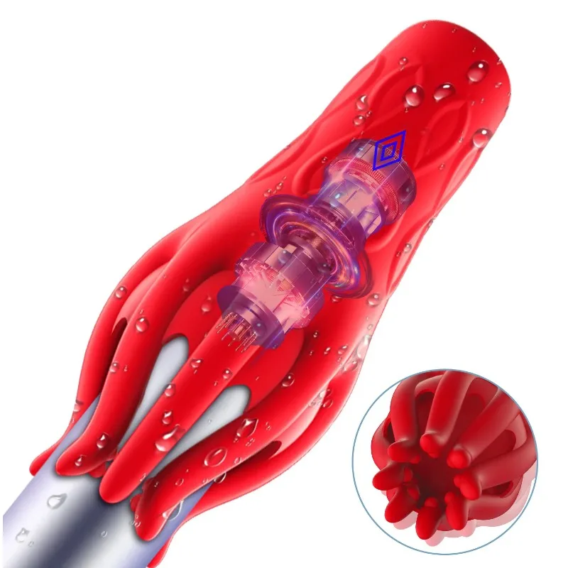 Penis Vibrator Trainer Tongue Licking Stimulater Delay Endurance Male Glans Massager Oral Blowjob Masturbator Sex Toys for Men