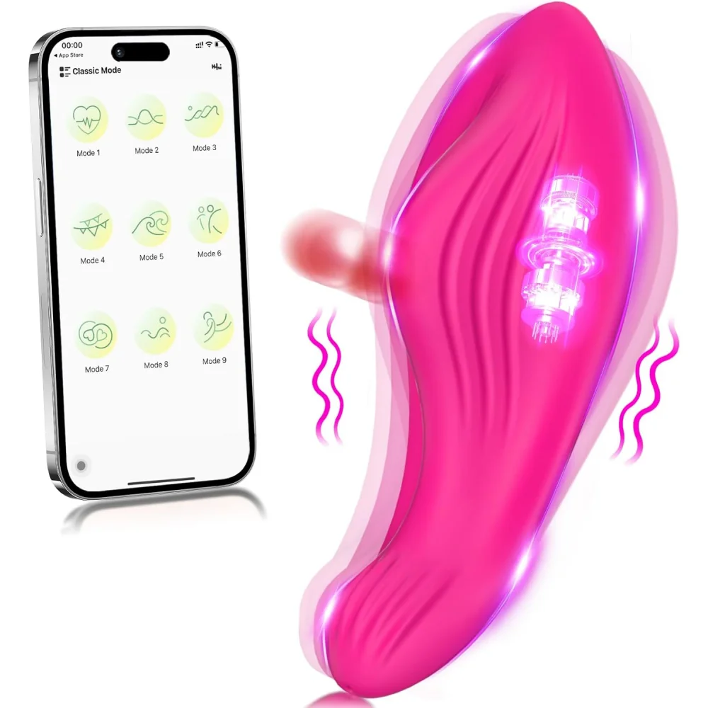 APP Wearable Vibrator for Women Bluetooth Control Egg Clit Stimulator Magnetic Wear Vibrating Female Masturbator Sex Toys Adults