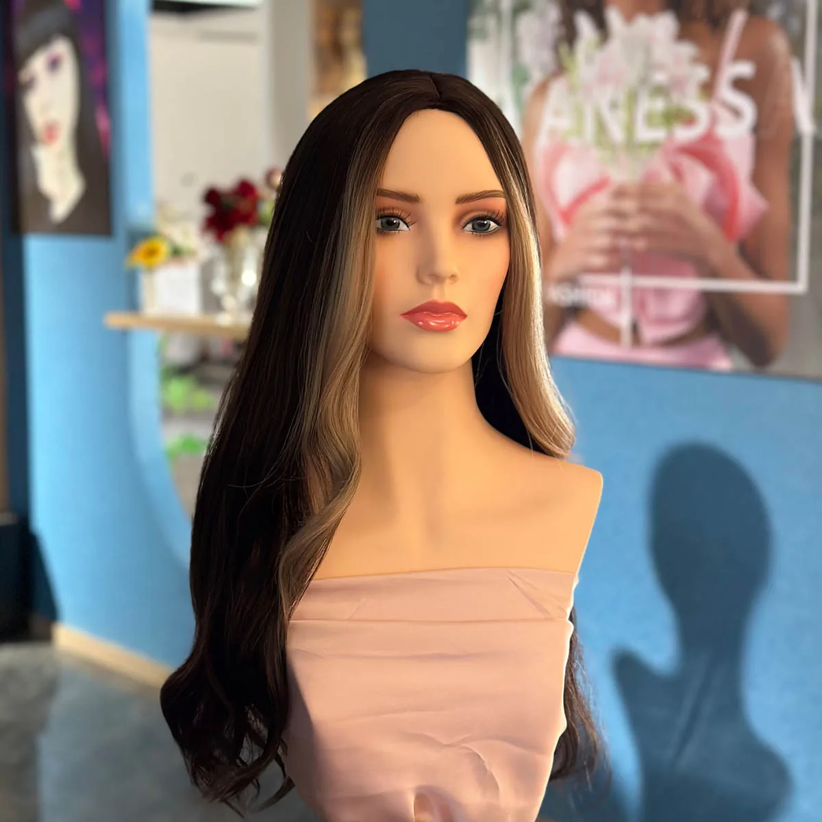 Mannequin Head for Wig Display Half Height White European and American PVC Dummy Rotatable Head Doll Mold