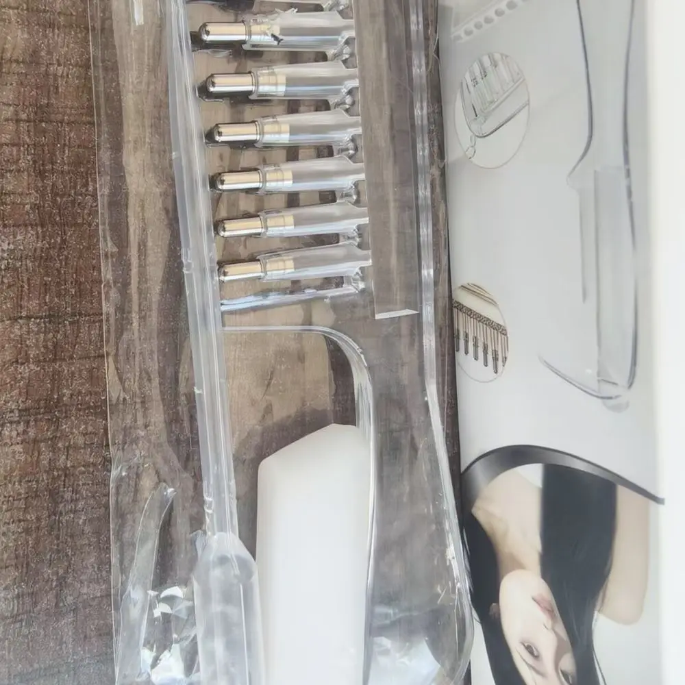 Scalp Essential Oil Applicator Comb Professional Hair Growth Serum Dispenser Transparent Root Care Tool For Home Salon Use