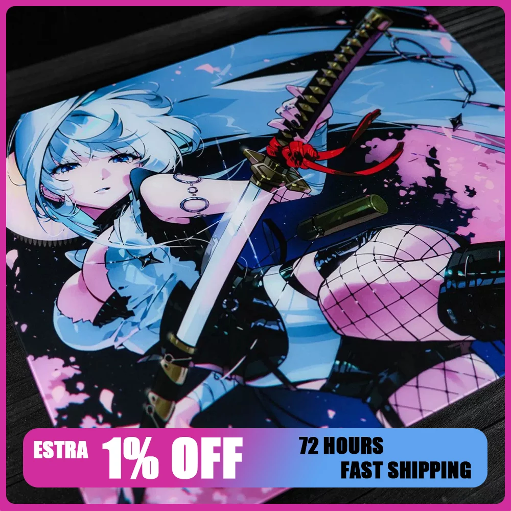 PAN Esports RiverMuse Chop Glass Gaming Mousepad FPS Both Control And Smooth Mouse Pad For VALORANT TTK CSGO PC Accessories Gift