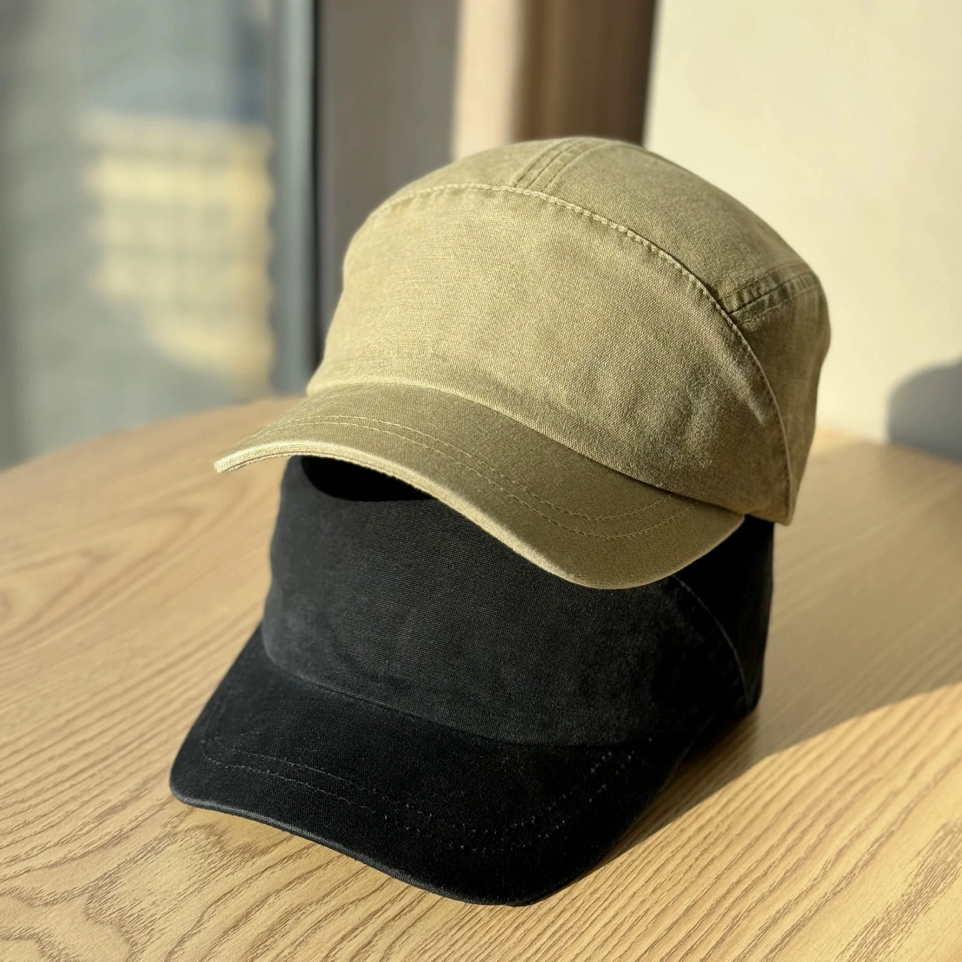 2026 Spring/Summer Quick-Dry Soft-Top American-Style Short-Brim Hat for Women Retro Workwear Duckbill Sun Hat