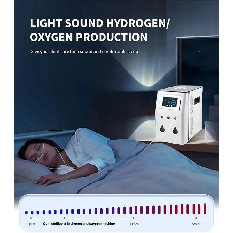 99.99% Purity Hydrogen Gas Generator Brown Gas Inhaler Low Noise Hydrogen Inhalation Machine 900ml 1200ml 1500ml 1800ml 1500ml/m