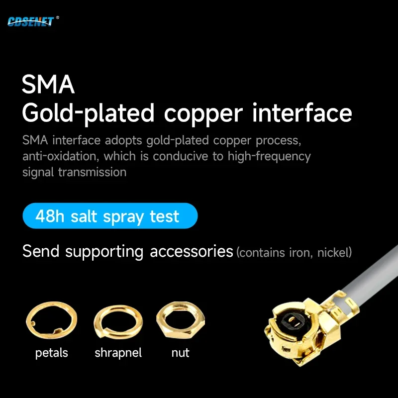 10PCS IPEX to SMA Adapter Cable IPEX-3 Generation to SMA Male Thread Inner Hole Cable 10/15cm CDSENT XC-IPX3-SK-10/15 RG0.8 Wire