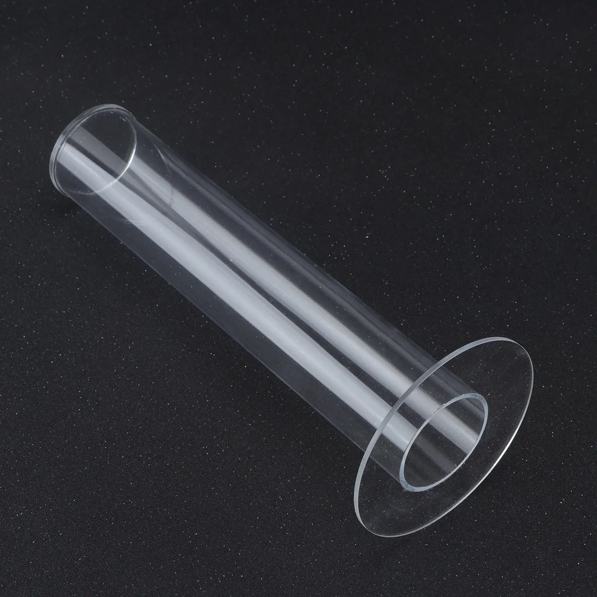 25cm Transparent Cylinder Hair Tie Holder Jewelry Display Stand for Bathroom Bedroom Decor Organizer