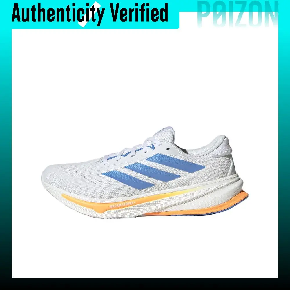 Adidas Supernova Rise 2 Abrasion Resistant Abrasion Resistant Low top Casual Running Shoes Men's White Blue JQ7709