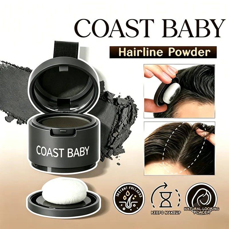Unisex Hairline Shadow Powder  Hairline Concealer for Natural Coverage  Includes Dedicated Brush (4g)
