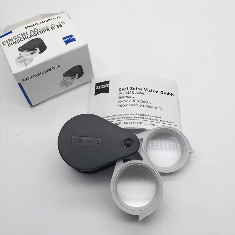 Zeiss D36 3x & 6x Lenses Folding Loupe Achromatic-Aplanatic Optics Dual Magnification for for Jewelry & Inspection