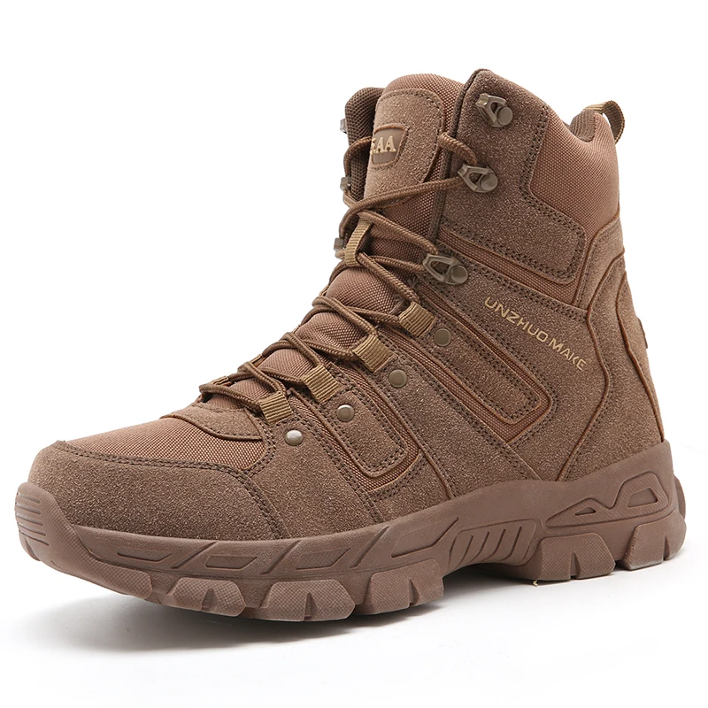 Men's Field Training Boots Four Seasons Breathable lightweight Anti-Slip Outdoor Jungle Combat Boots Cross-Country Casual Boots