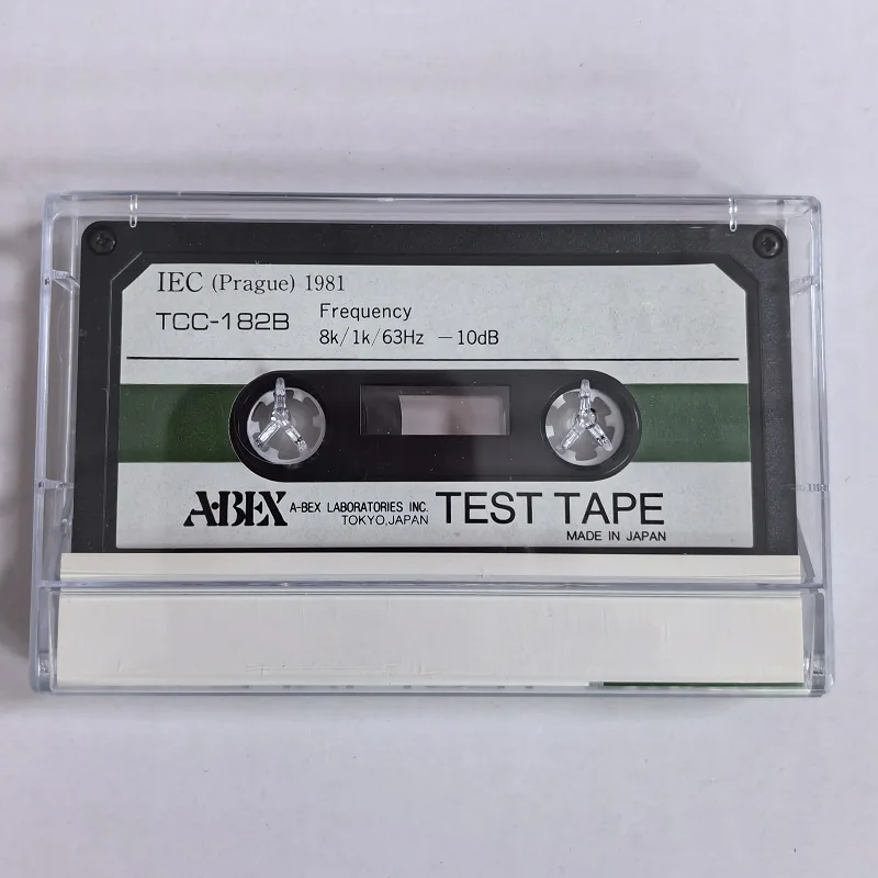 Test Tape TCC-182B 8k/1k/63Hz-10dB A B E X Point Frequency Test Tape Azimuth adjustment, 3 point frequency response