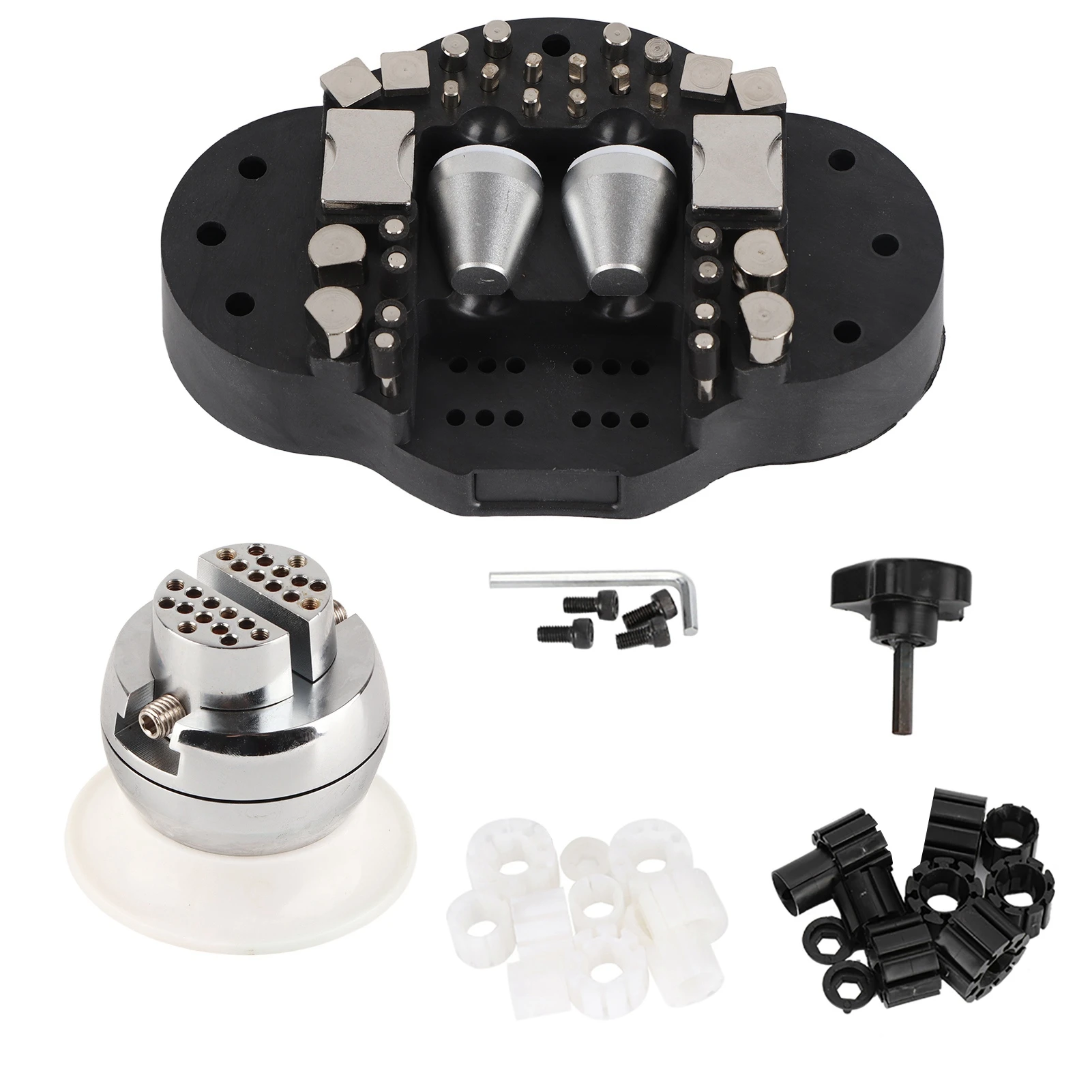 Jewelry Equipment - Mini Engraving Ball Vise Tool Block with Attachment for Diamond and Stone Setting and Ring Setting Tool