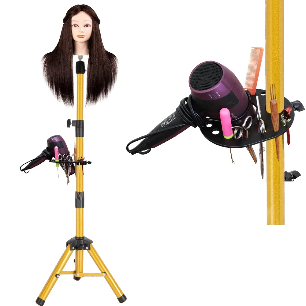 Mannequin Head Stand 55 Inch Mannequin Head with Tray Adjustable Wig Head Stand Wig Stand Tripod for Mannequin Head