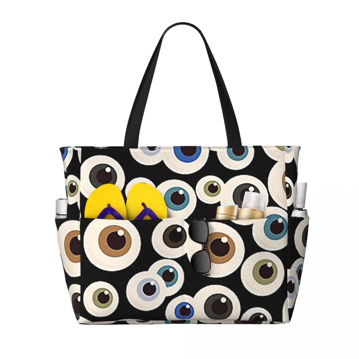Ophthalmologist Optometrist Optometry Eye Dr Eyeballs Beach Tote Bag Sport Gym Yoga Duffle Large Women Travel Bag Fitness bag
