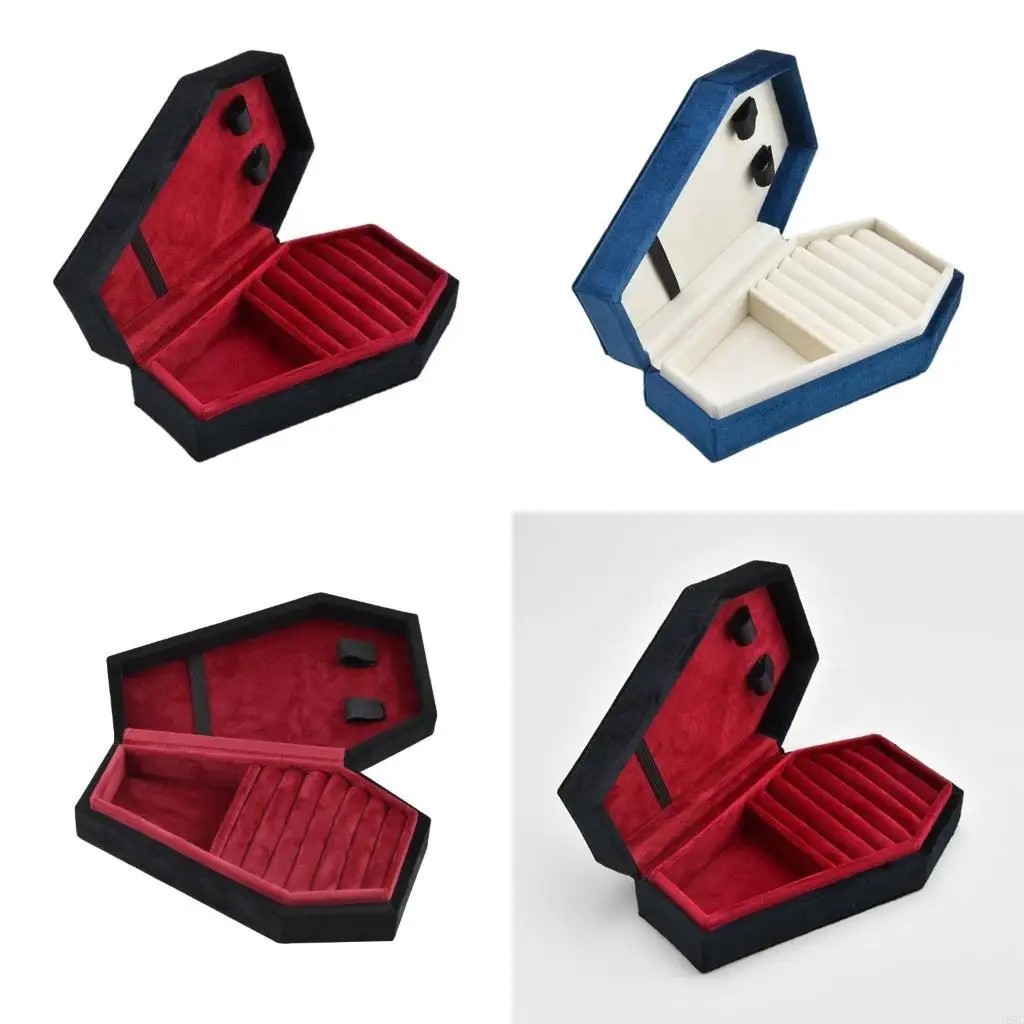 195C Jewelry Storage Box Coffin Display Cases Desktop Decoration