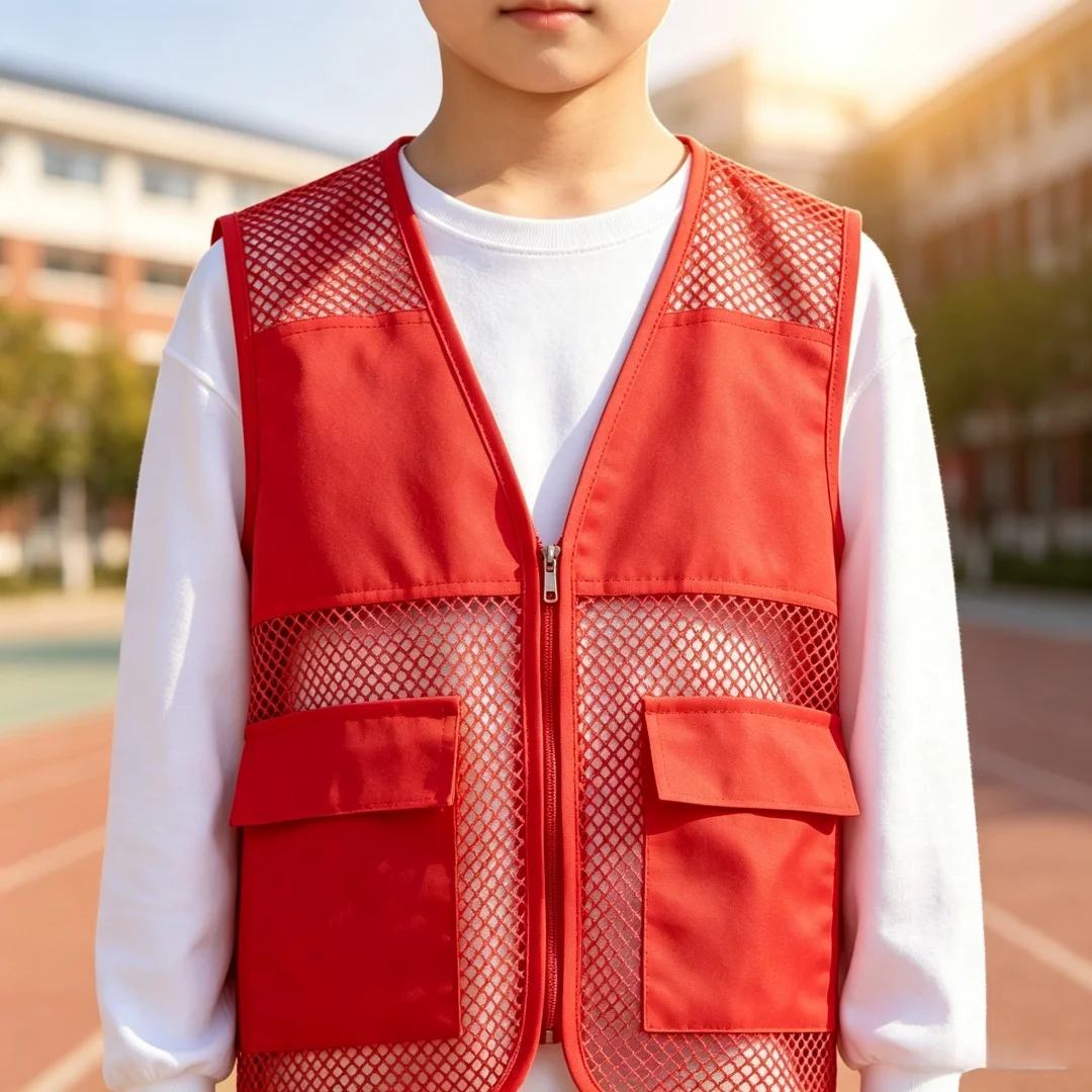Summer Mesh Vest Printing LOGO For Volunteering Children's Outdoor activities Construction sites Breathable Company team Vests