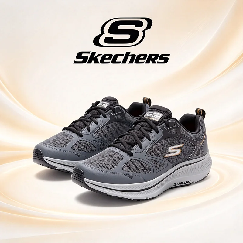 Skechers Authentic Men's Running Shoes with Cushioning Mesh Upper Lightweight Training Sports Shoes  220869-CCBK