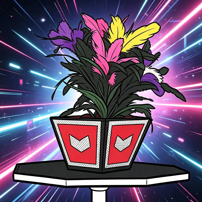 Vanishing Bouquet and Vase Stage Magic Trick for Professional Magician Flower Disappearing Table Illusion Props