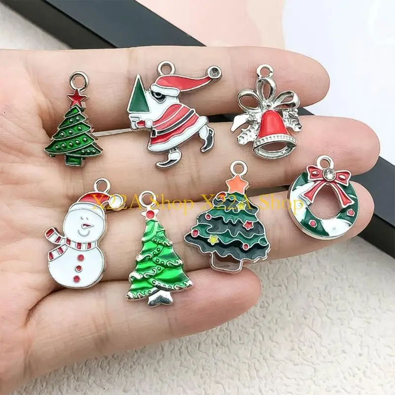 Unique Mixed Christmas Jewelry Charms with Five Seasonal Holiday Designs
