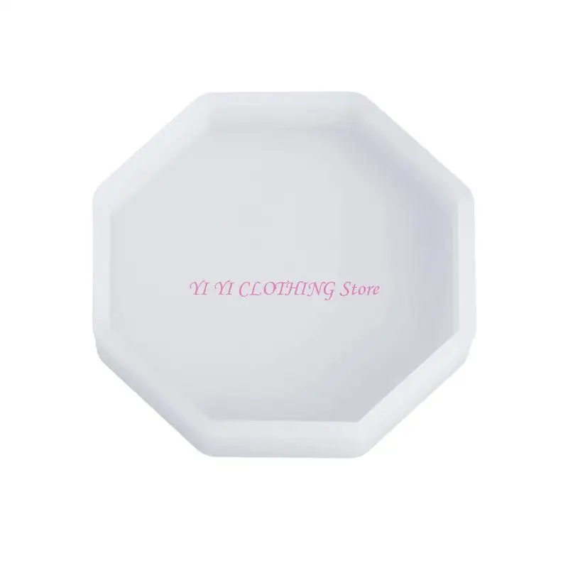 N5KF Exquisite Geometric Silicone Mold Crystal Epoxy Resin Tray Casting Mold