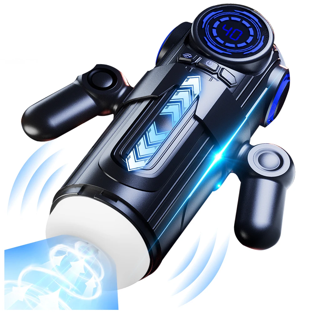 Y-Pao Automatic Sucking 3 IN 1 Male Masturbator Cup Double Layer Telescopic Oral Vacuum Vibrator Machine adult sex toys For Men