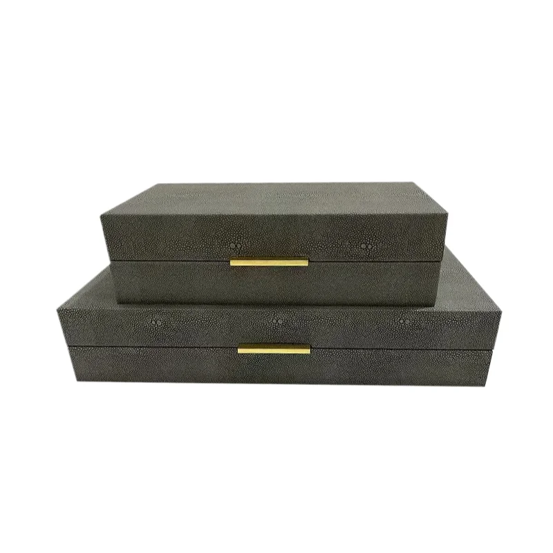 Leather Jewelry Storage Box Desktop Jewelry Organizer Box Large Capacity Necklace Collection Case Women's Bracelet Storage Cases