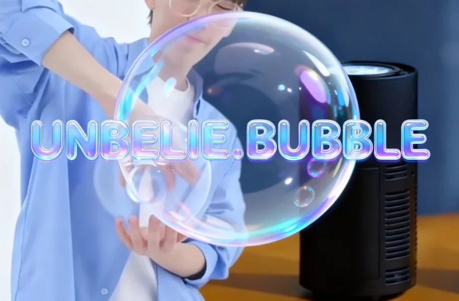 UNBELIE.BUBBLE Professional Magic Trick Set MJ Production Stage Illusion Gimmick with Tutorial Magician's Prop Accessory