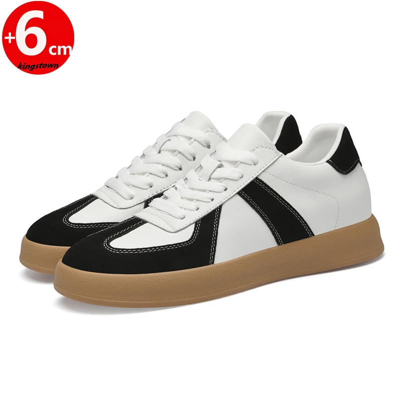 Men's Elevator Shoes Lift  Chunky Sneakers for Height Increase  6cm- Big Size 37-44