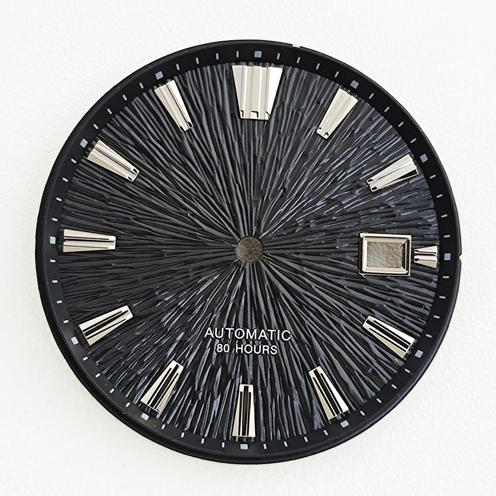 33.5mm NH35 Dial Radial Texture Dial Suitable For NH35/NH36 Movement Installation Mechanical Watch Modification Accessories